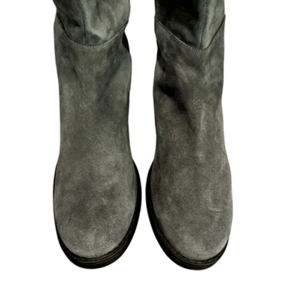 Blondo Over the Knee Boots sz 9M Women Gray Suede Waterproof‎ Riding Equestrian